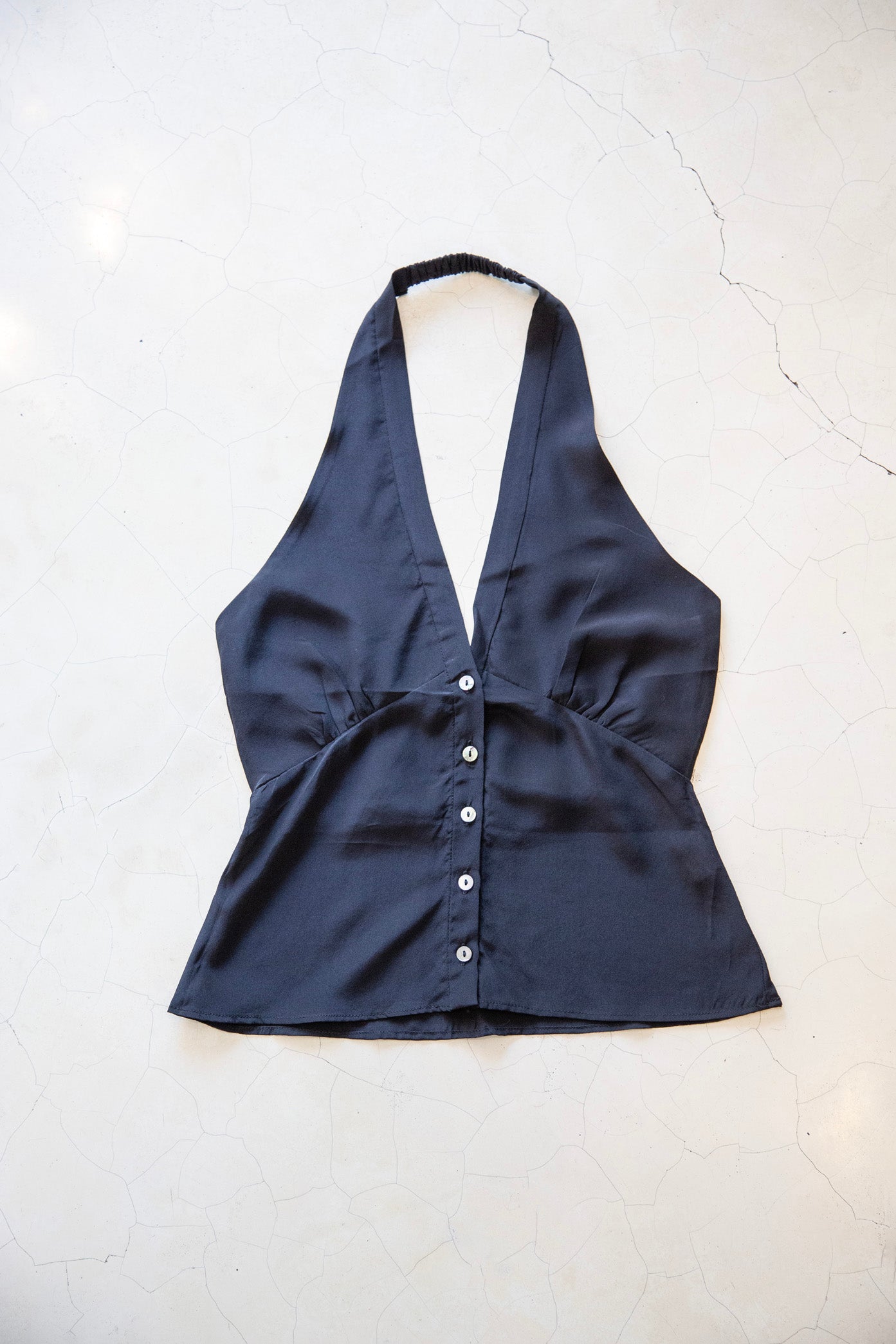 Silk Halter Neck Blouse