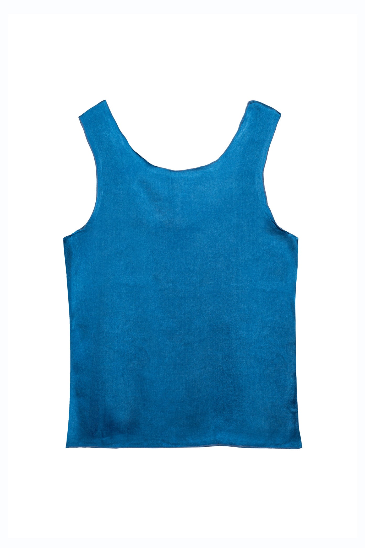 Silk Satin Tank Top Natural Dye