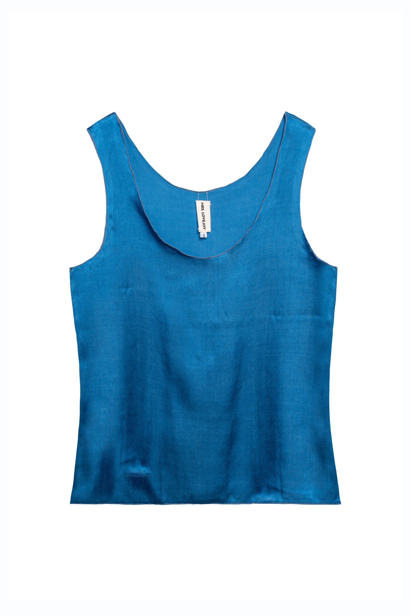 Silk Satin Tank Top Natural Dye