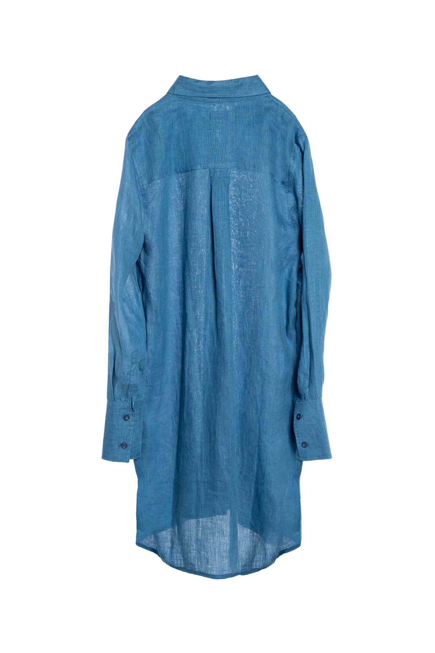 French Linen Shirt Dress Natural Dye