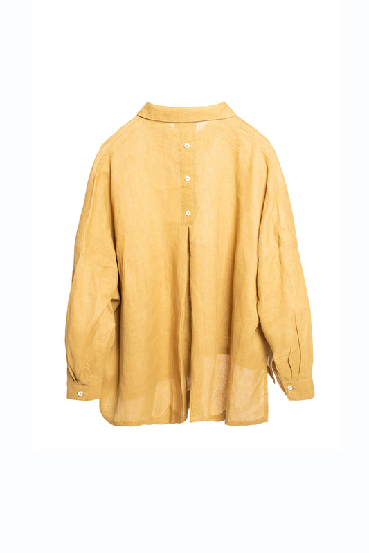 Oversized Shirt Linen Hand Dye