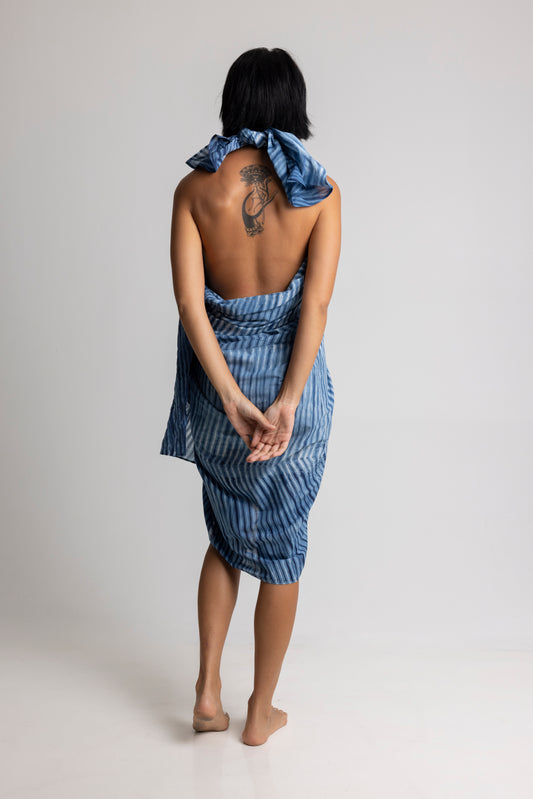Shibori Hand Dyed Sarong - MRS Lovejoy - Apparel & Accessories
