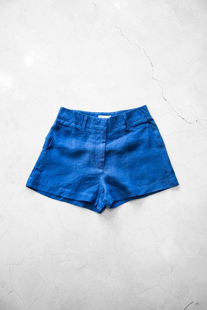 Tailored High Waist Shorts Natural Dye