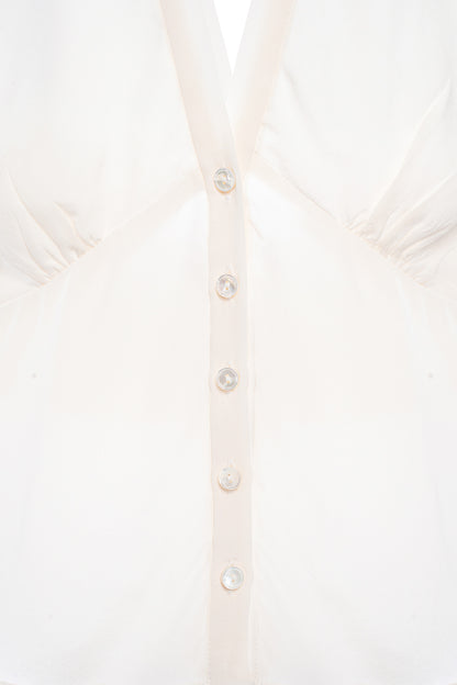 Silk Halter Neck Blouse