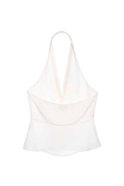 Silk Halter Neck Blouse