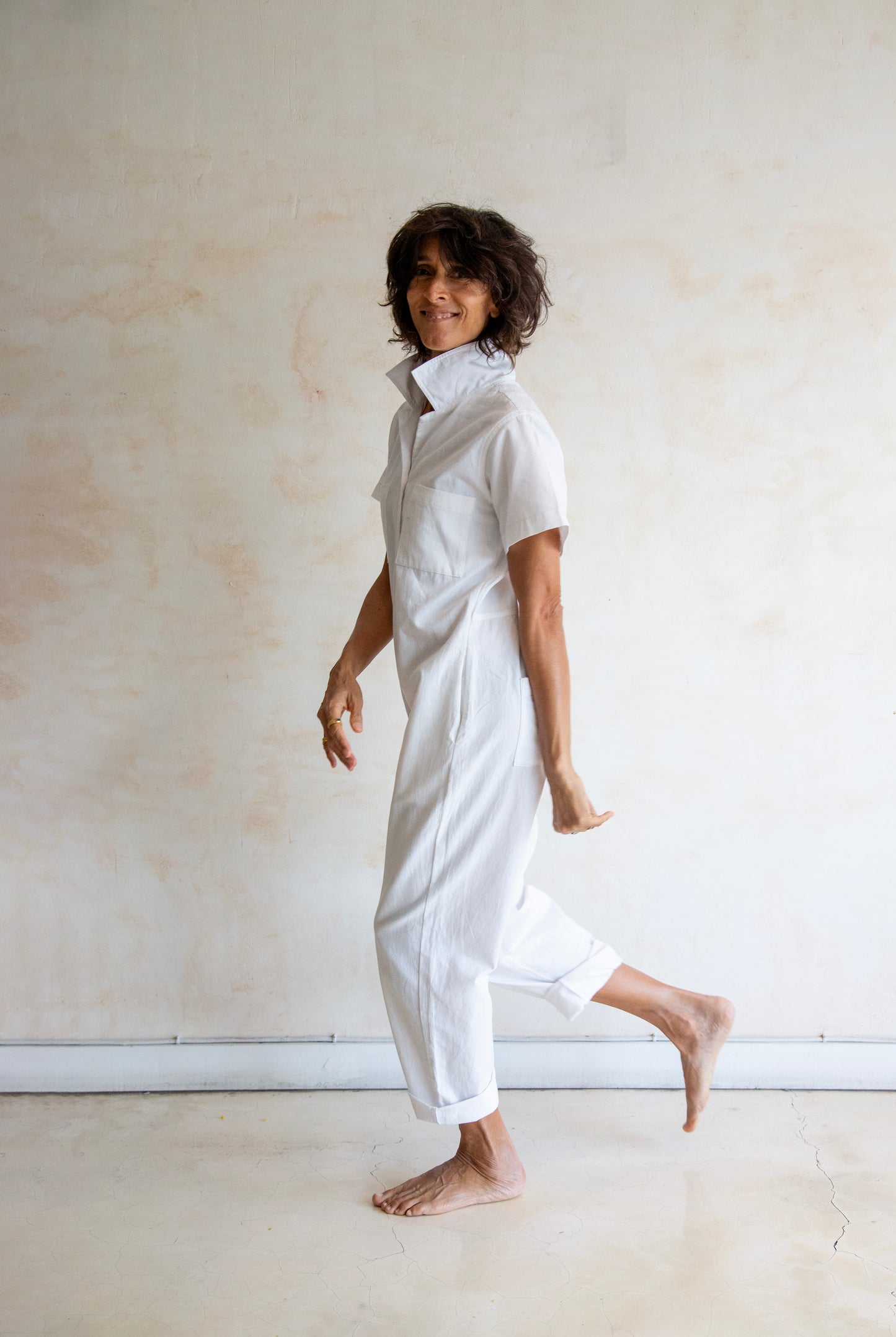 Ladies Playsuit Cotton Canvas