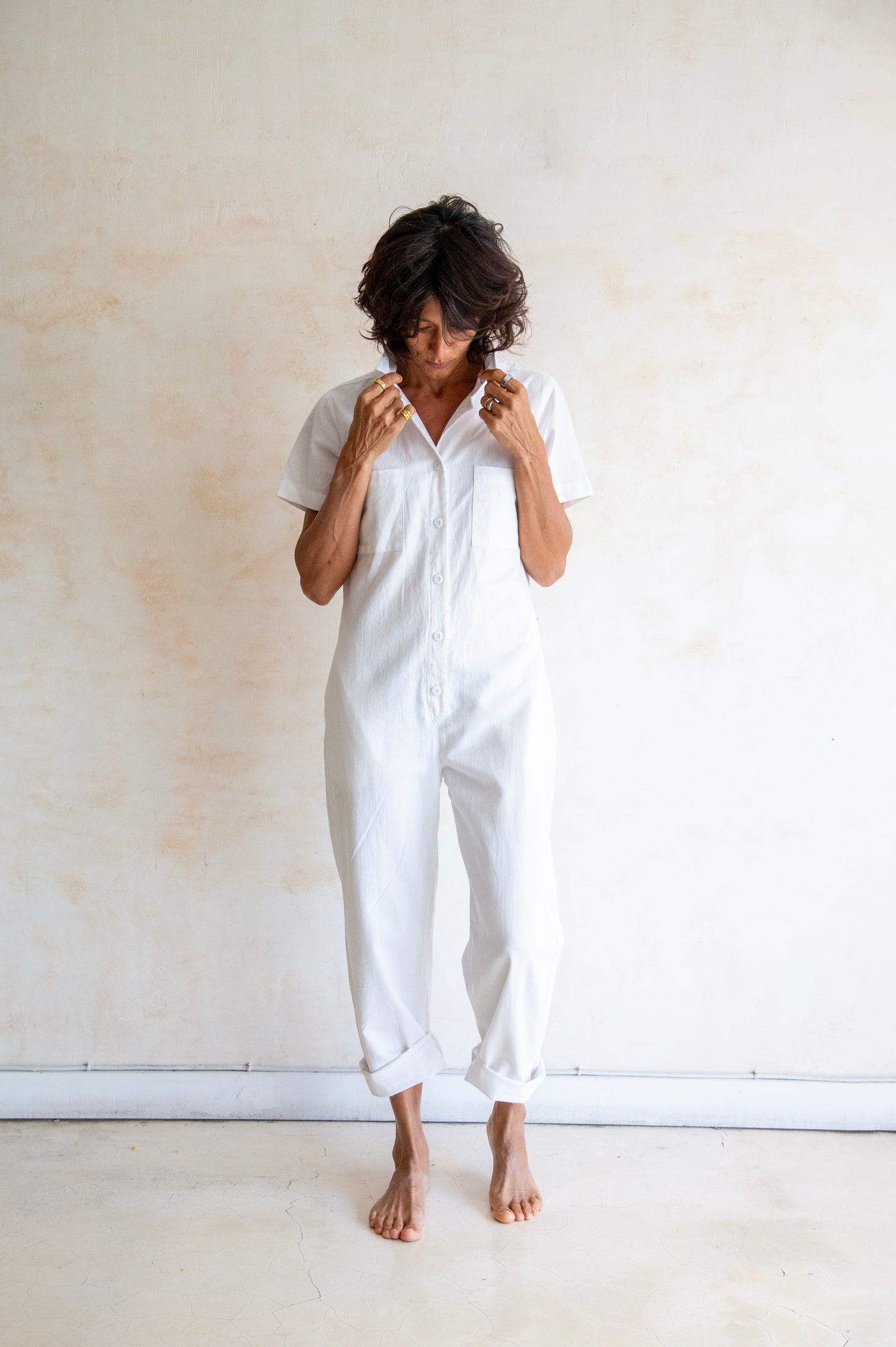 Ladies Playsuit Cotton Canvas