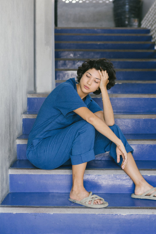 Cotton Canvas Playsuit Women's - Handmade Bali