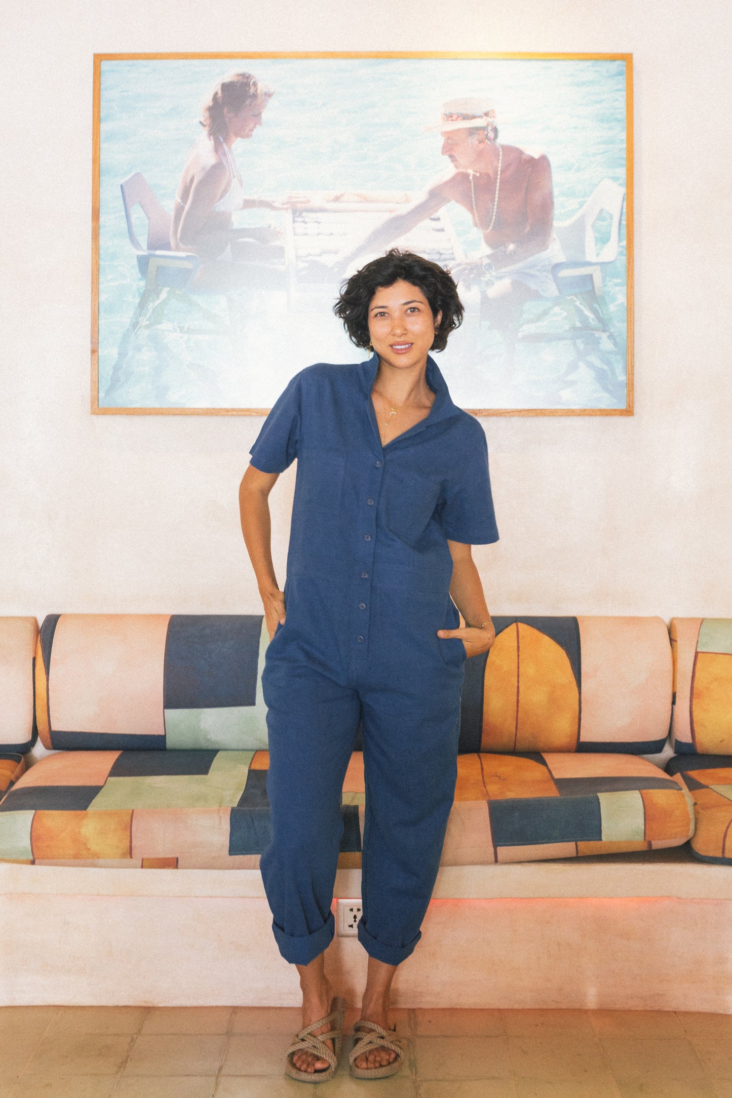 Cotton Canvas Playsuit Women's - Handmade Bali