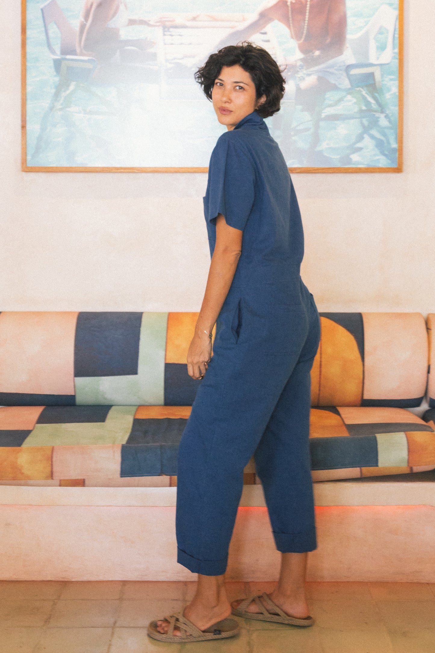 Cotton Canvas Playsuit Women's - Handmade Bali