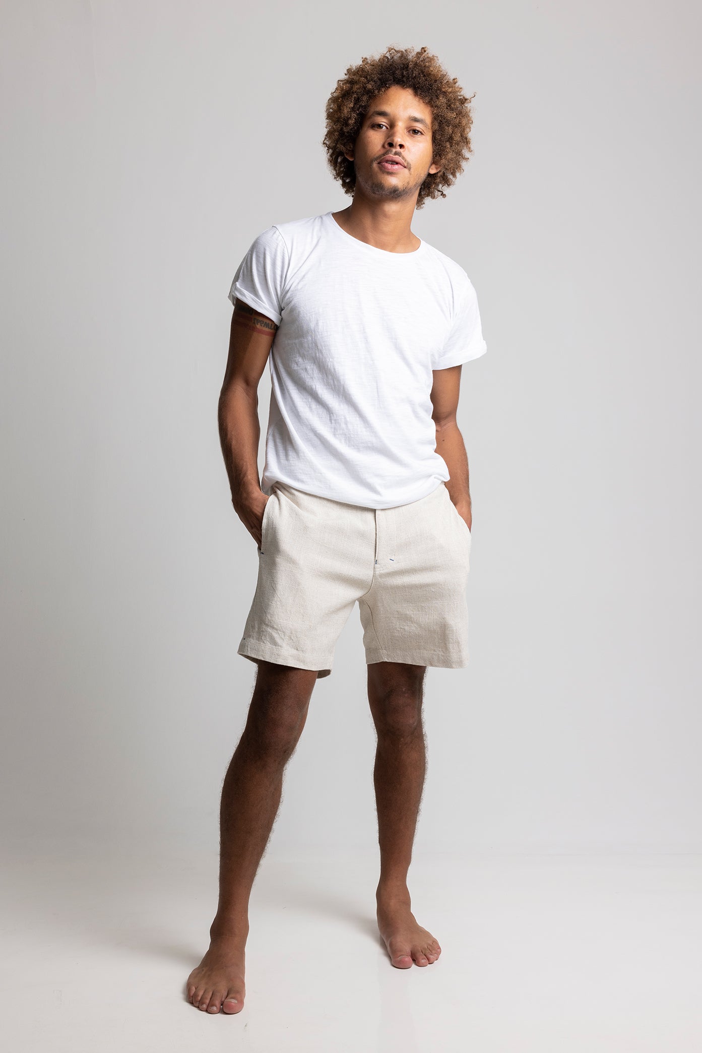 Linen Rayon Shorts With Drawstring - MRS Lovejoy - Shorts
