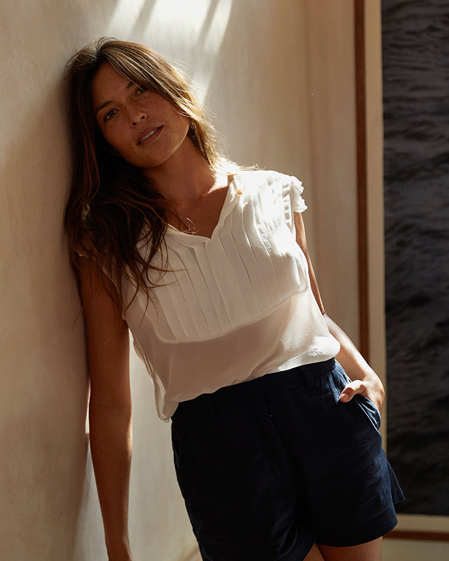 Silk Crepe Blouse - MRS Lovejoy - tops, shirts
